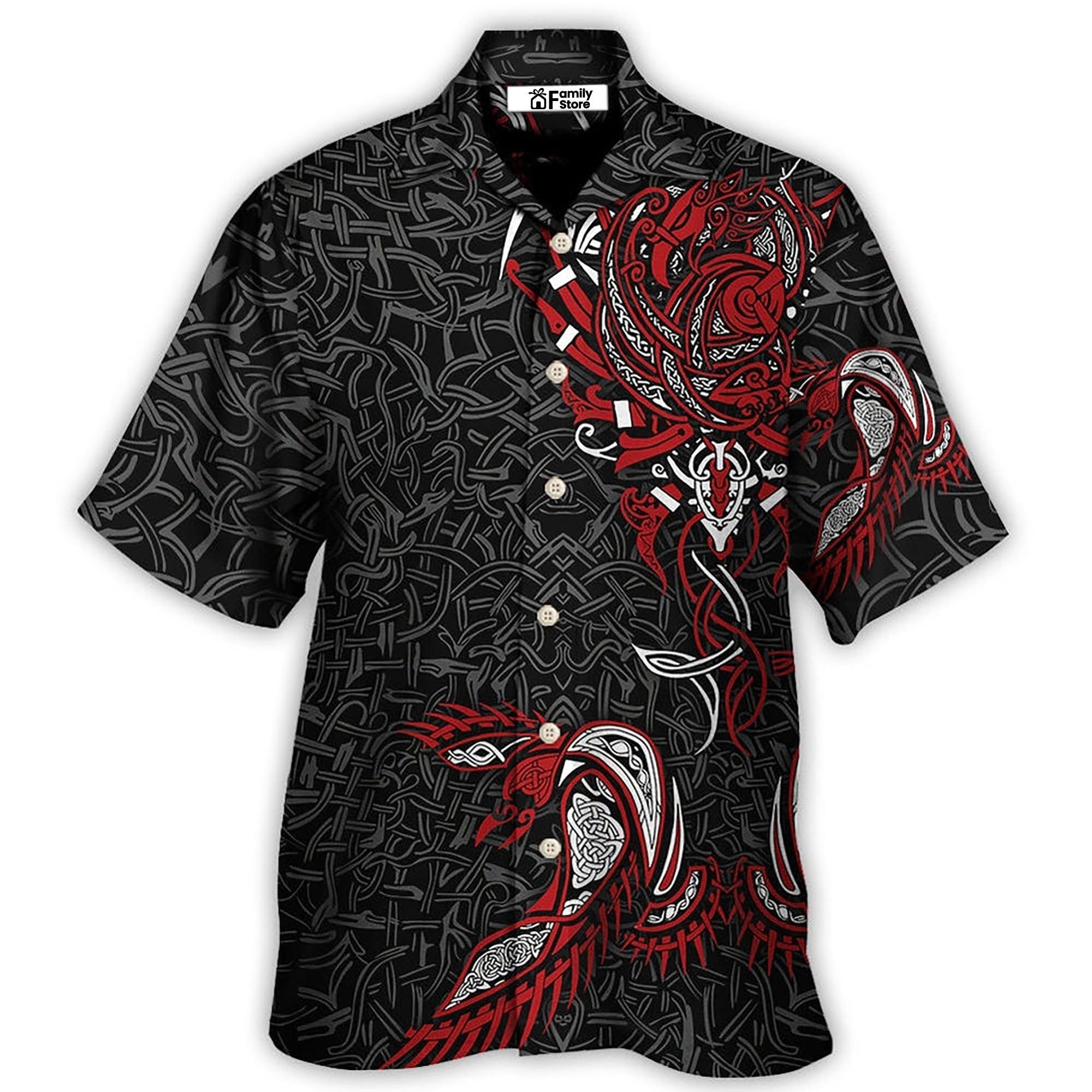 Viking War Raven Life Style Hawaiian Shirt Viking War Raven Life Style Hawaiian Shirt