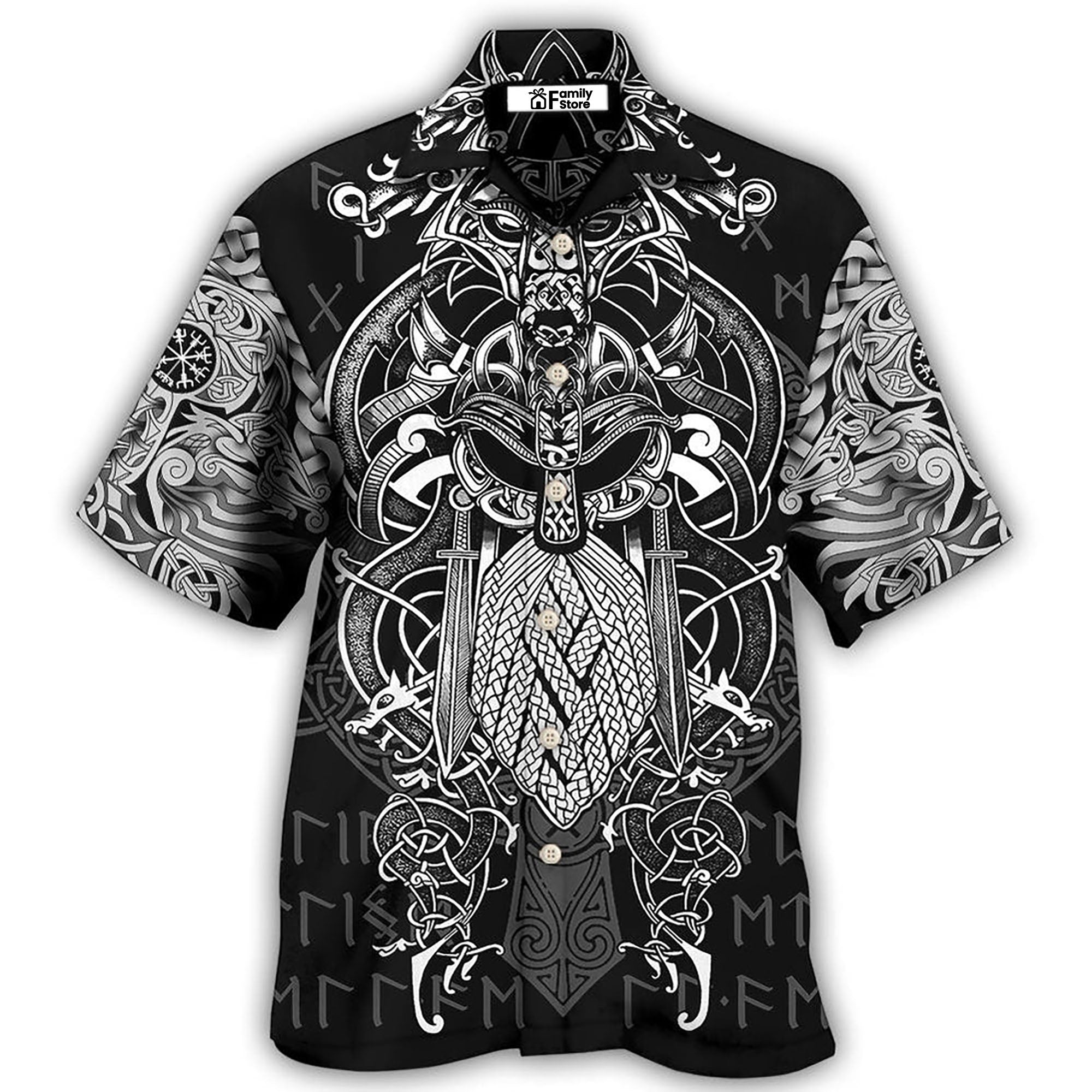 Viking Warrior Blood Pattern Hawaiian Shirt Viking Warrior Blood Pattern Hawaiian Shirt
