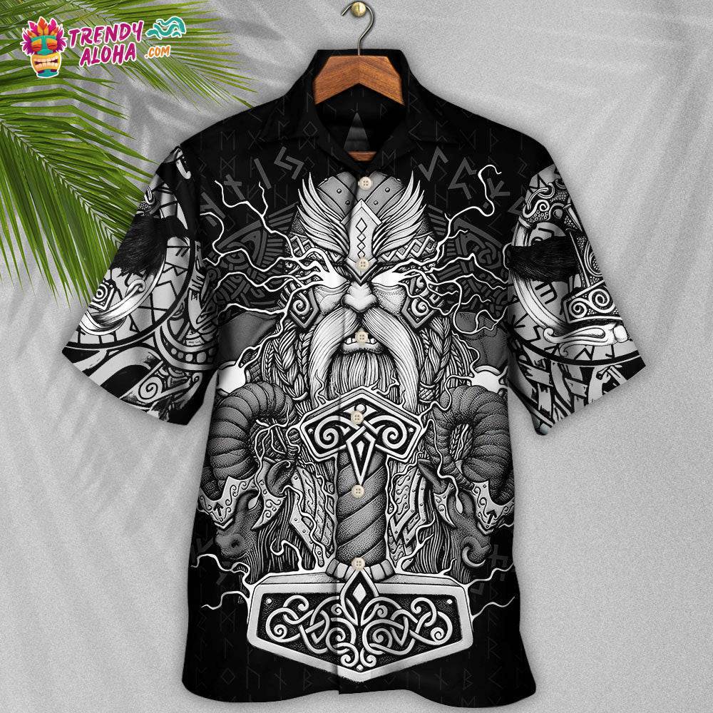 Viking Warrior Thor God Of Thunder Hawaiian Shirt – Trendy Aloha