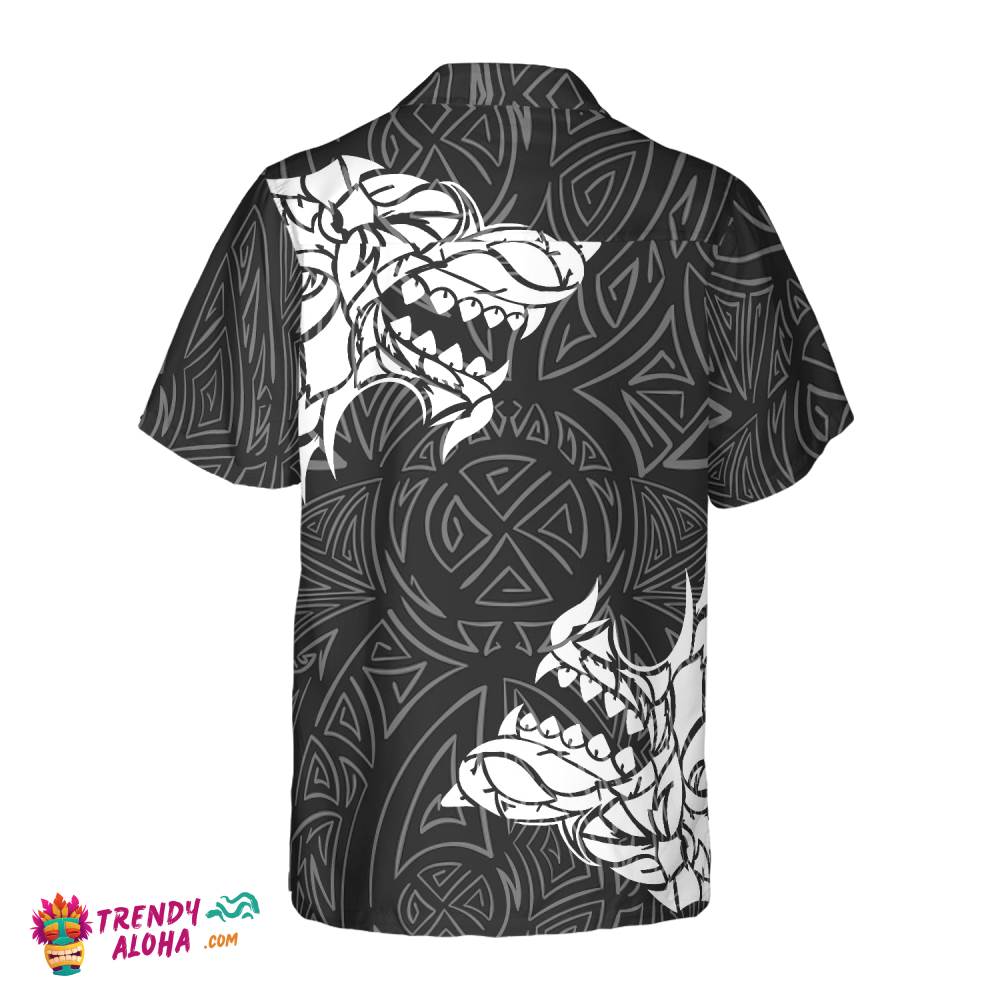 Viking Winter Wolf Rune Hawaiian Shirt