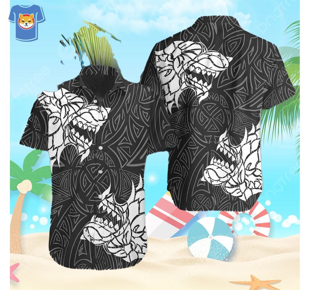 Viking Winter Wolf Rune Hawaiian Shirt New Gift For Men And Women