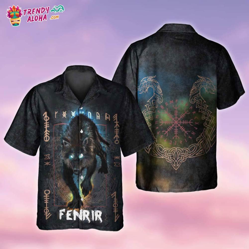 Viking Wolf Fenrir Hawaiian Shirt – Trendy Aloha