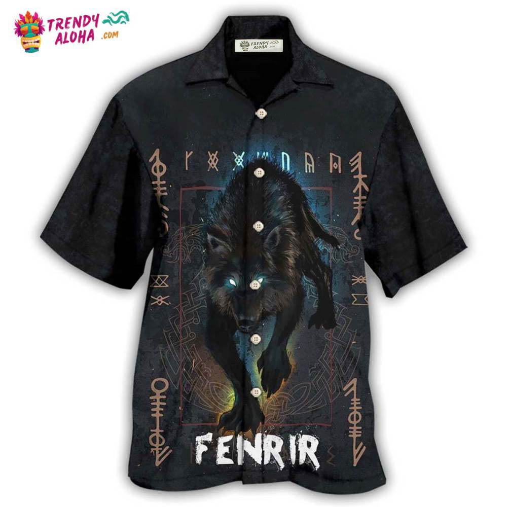 Viking Wolf Fenrir Hawaiian Shirt – Trendy Aloha Viking Wolf Fenrir Hawaiian Shirt – Trendy Aloha