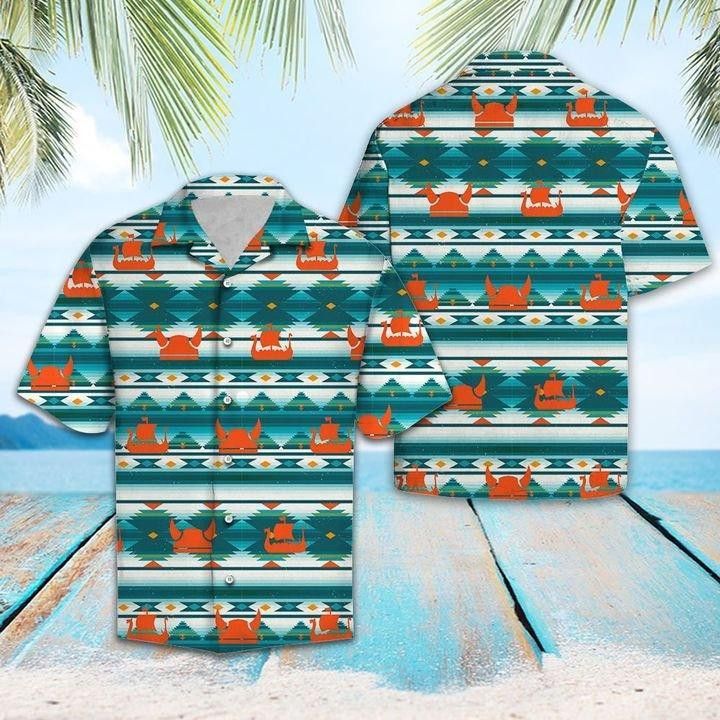 Vikings Pattern Trendy Hawaiian Shirt