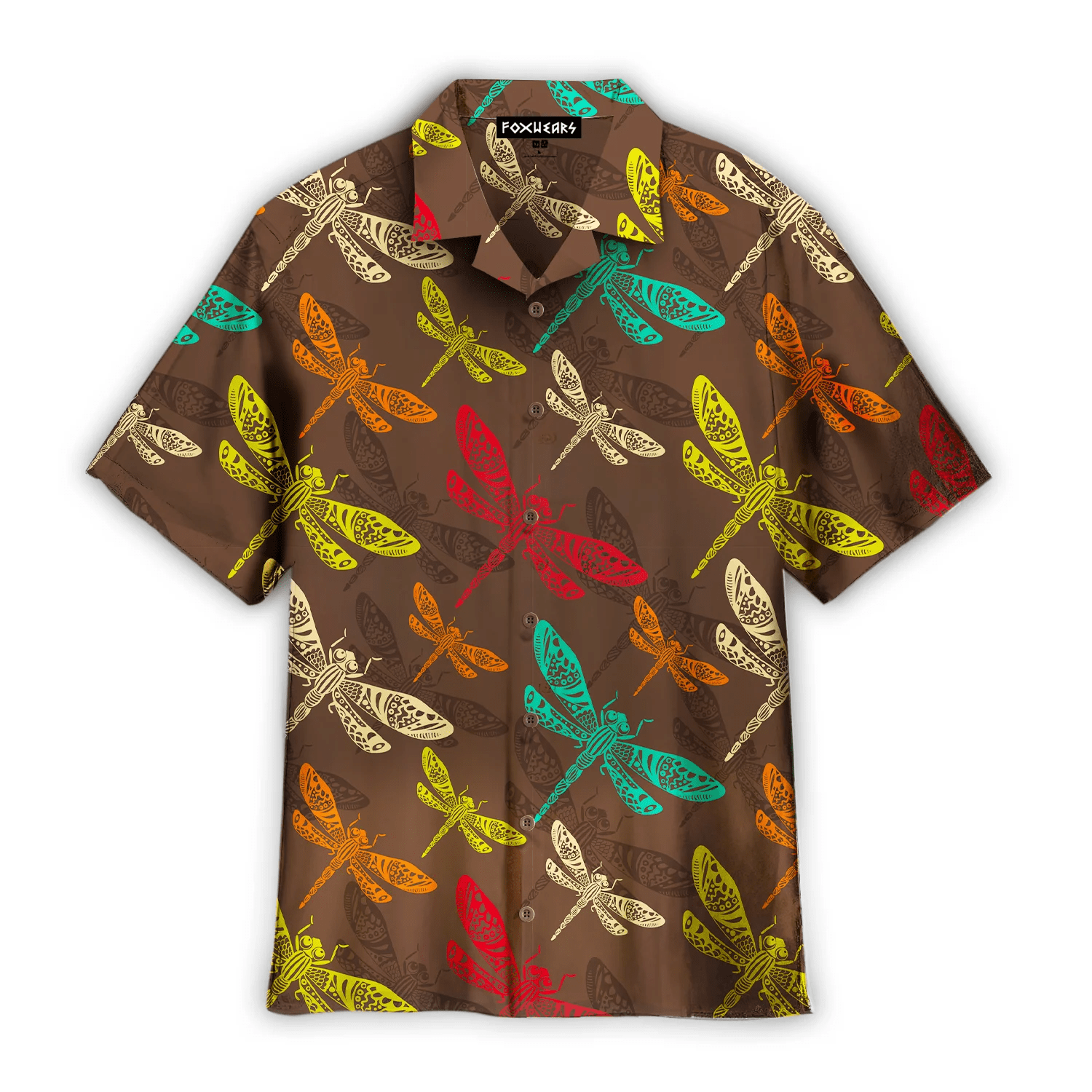 Vinatge Dragonfly Hawaiian Shirt