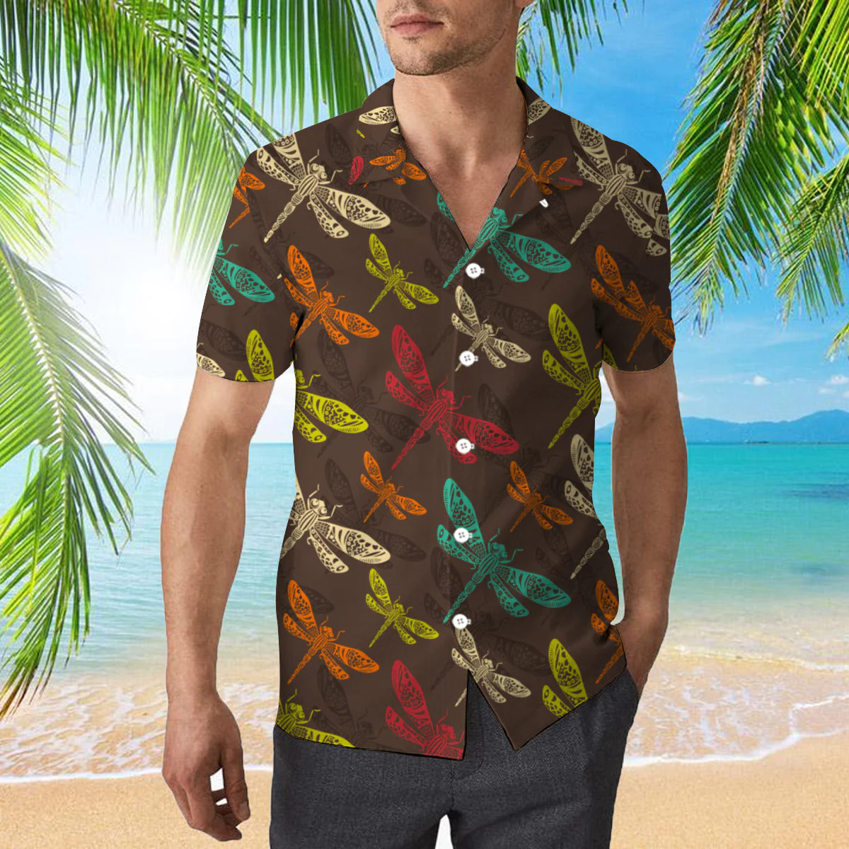 Vinatge Dragonfly Trendy Hawaiian Shirt For Aloha Shirt
