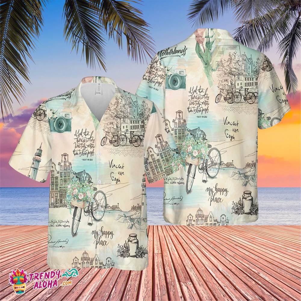 Vincent Van Gogh Trending Hawaiian Shirt, Summer Vacation Hawaiian Shirt