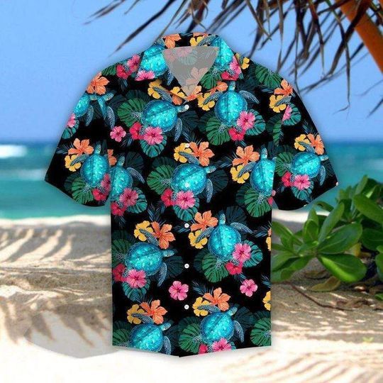 Vintage Aloha Hawaii Shirt – Tropical Turtle Hibiscus Hawaii Shirt For Men, Women Vintage Aloha Hawaii Shirt – Tropical Turtle Hibiscus Hawaii Shirt For Men, Women