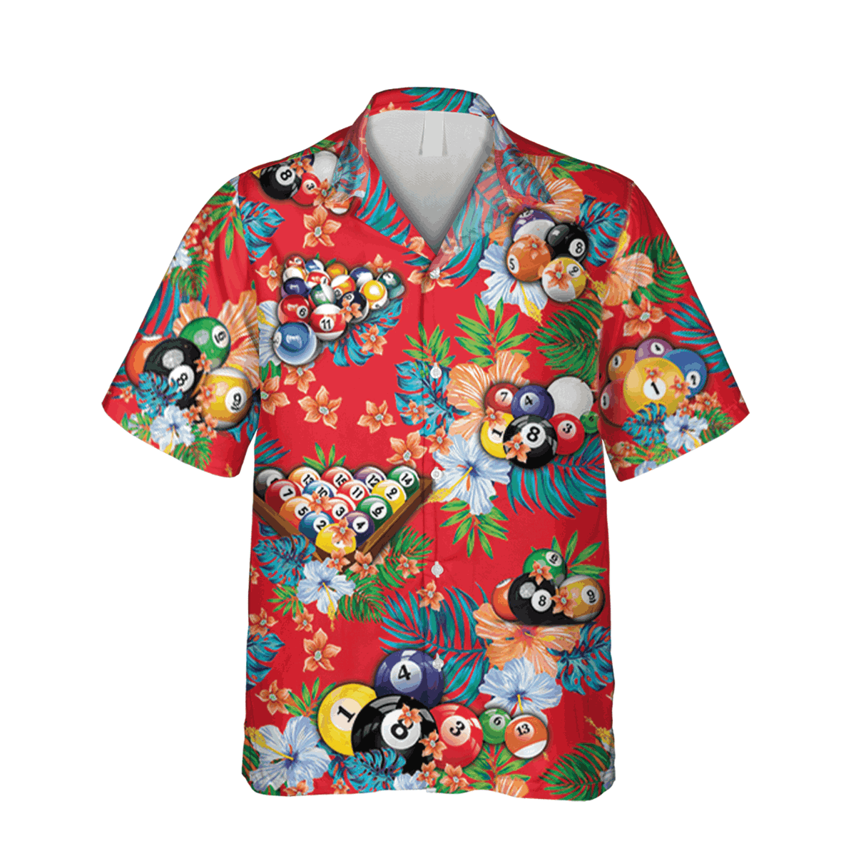 Vintage Billards Red Trendy Hawaiian Shirt, Father’S Day Gift