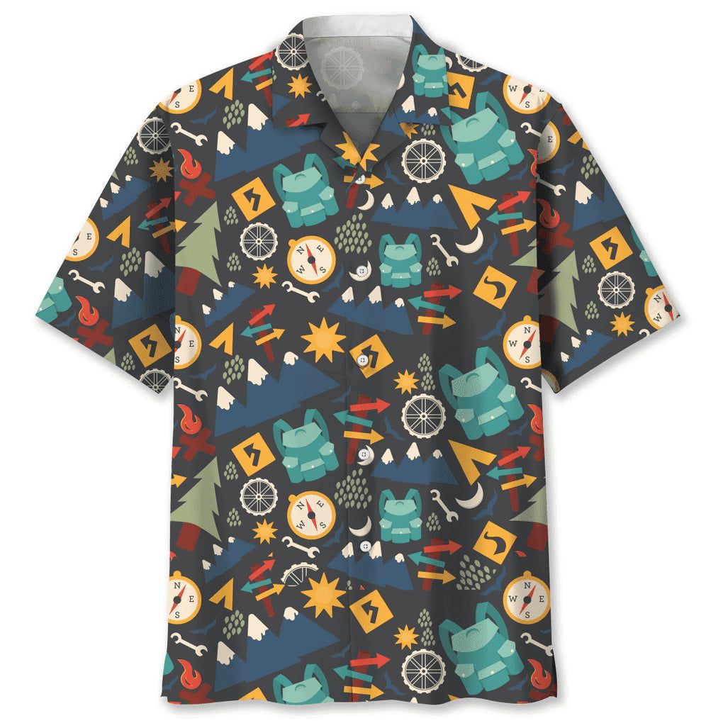 Vintage Camping Paradise Trendy Hawaiian Shirt: Retro Adventure in Paradise