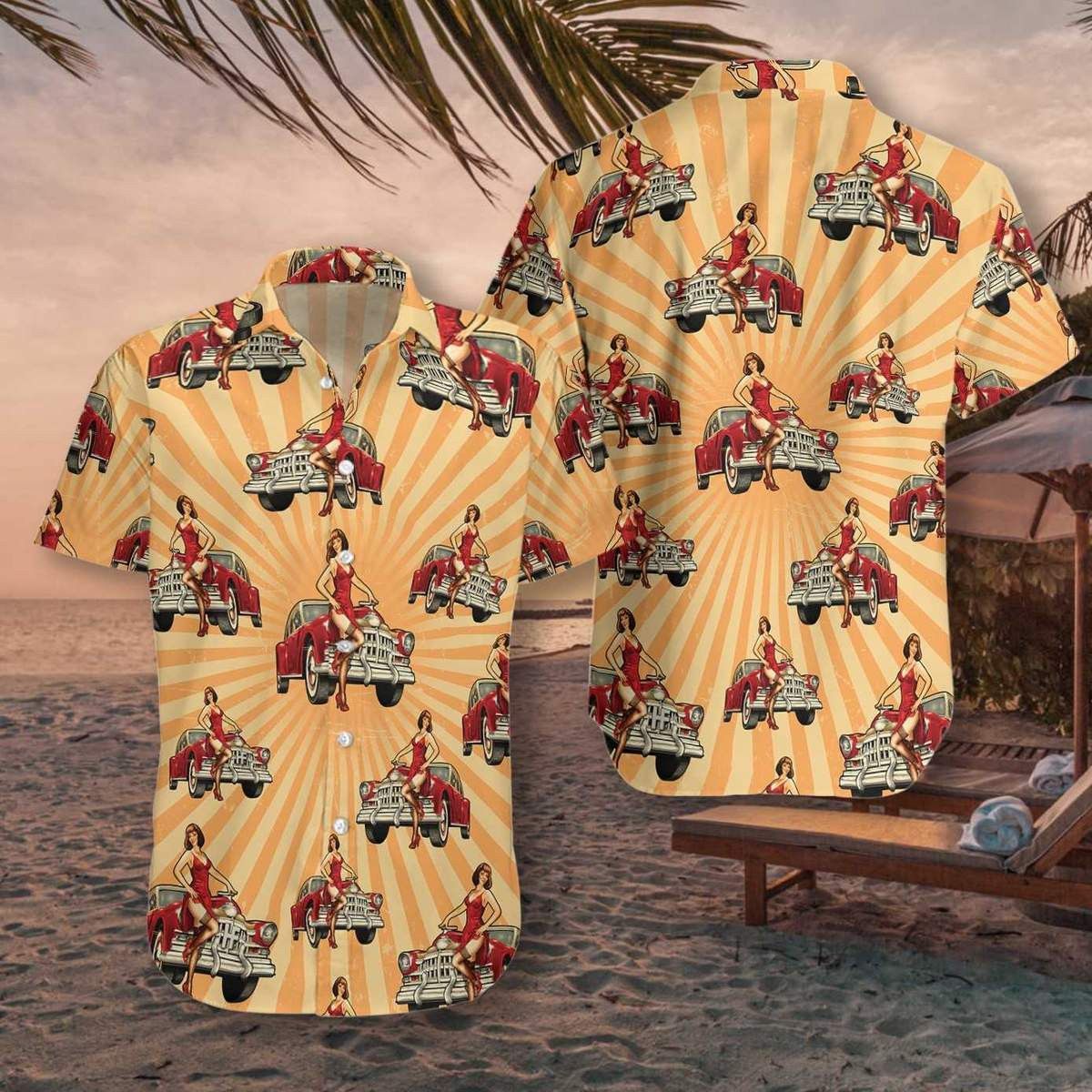 Vintage Car Trendy Hawaiian Shirt