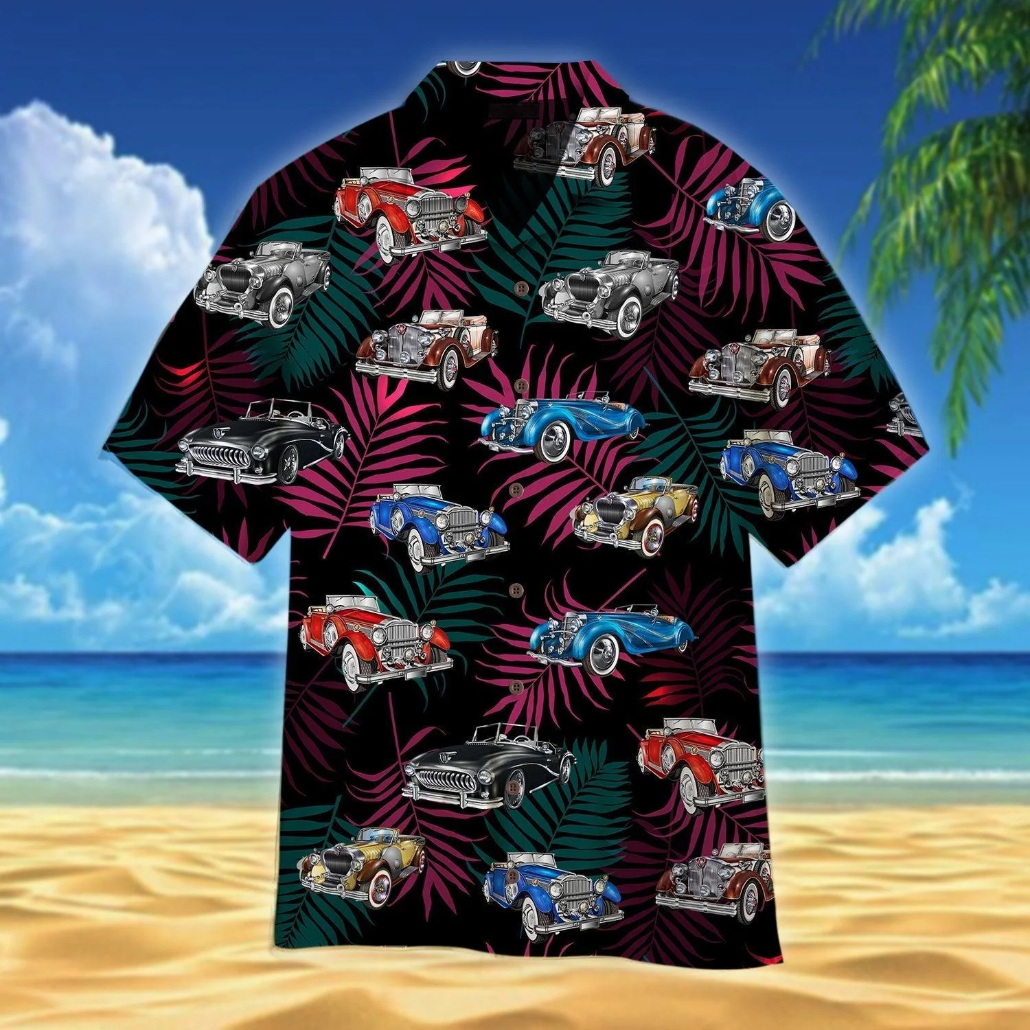 Vintage Cars Trendy Hawaiian Shirt For