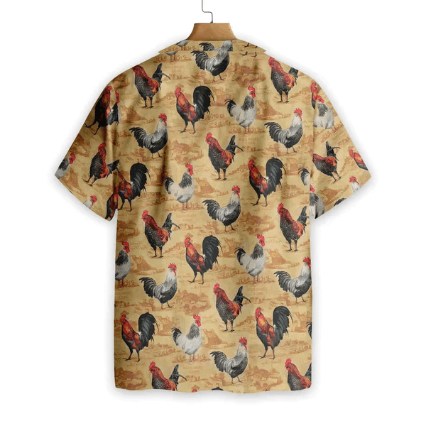 Vintage Chicken Farm All Printed 3D Trendy Hawaiian Shirt, Cow Trendy Hawaiian Shirt, Summer Gifts For Men And Women