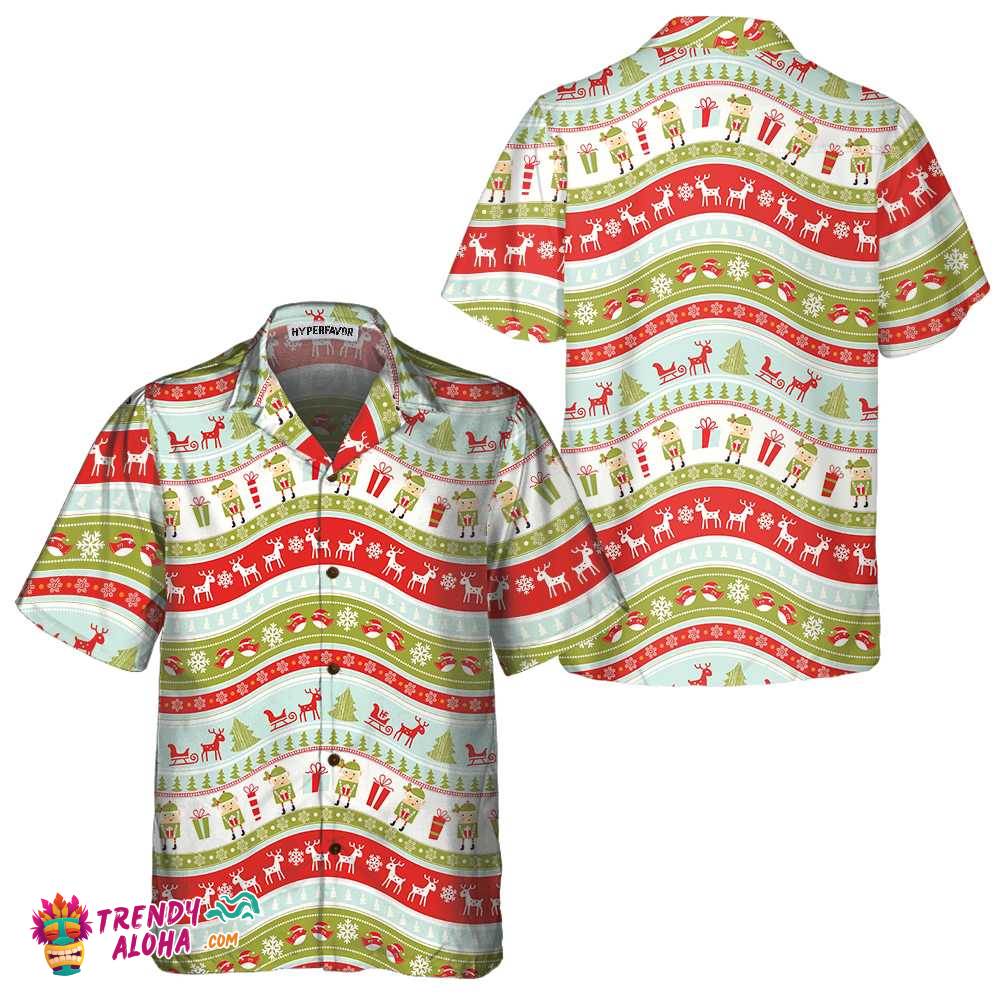 Vintage Christmas Elf Hawaiian Shirt, Funny Christmas Shirt, Best Xmas Gift Idea Vintage Christmas Elf Hawaiian Shirt, Funny Christmas Shirt, Best Xmas Gift Idea