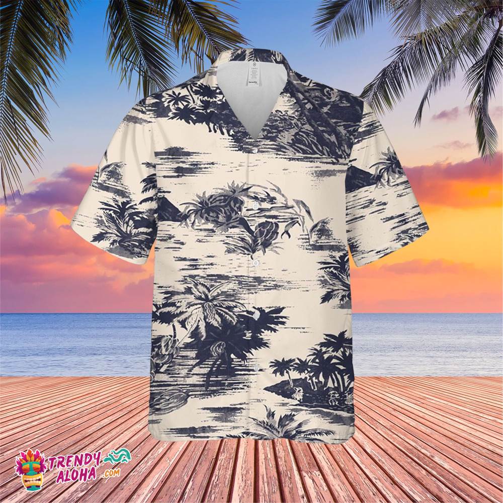 Vintage Coconut Islands Trending Hawaiian Shirt, Summer Vacation Hawaiian Shirt