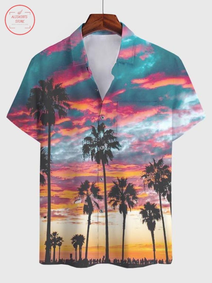 Vintage Cotton Blend Shirt Hawaiian Tropical Elegance Exclusive Design
