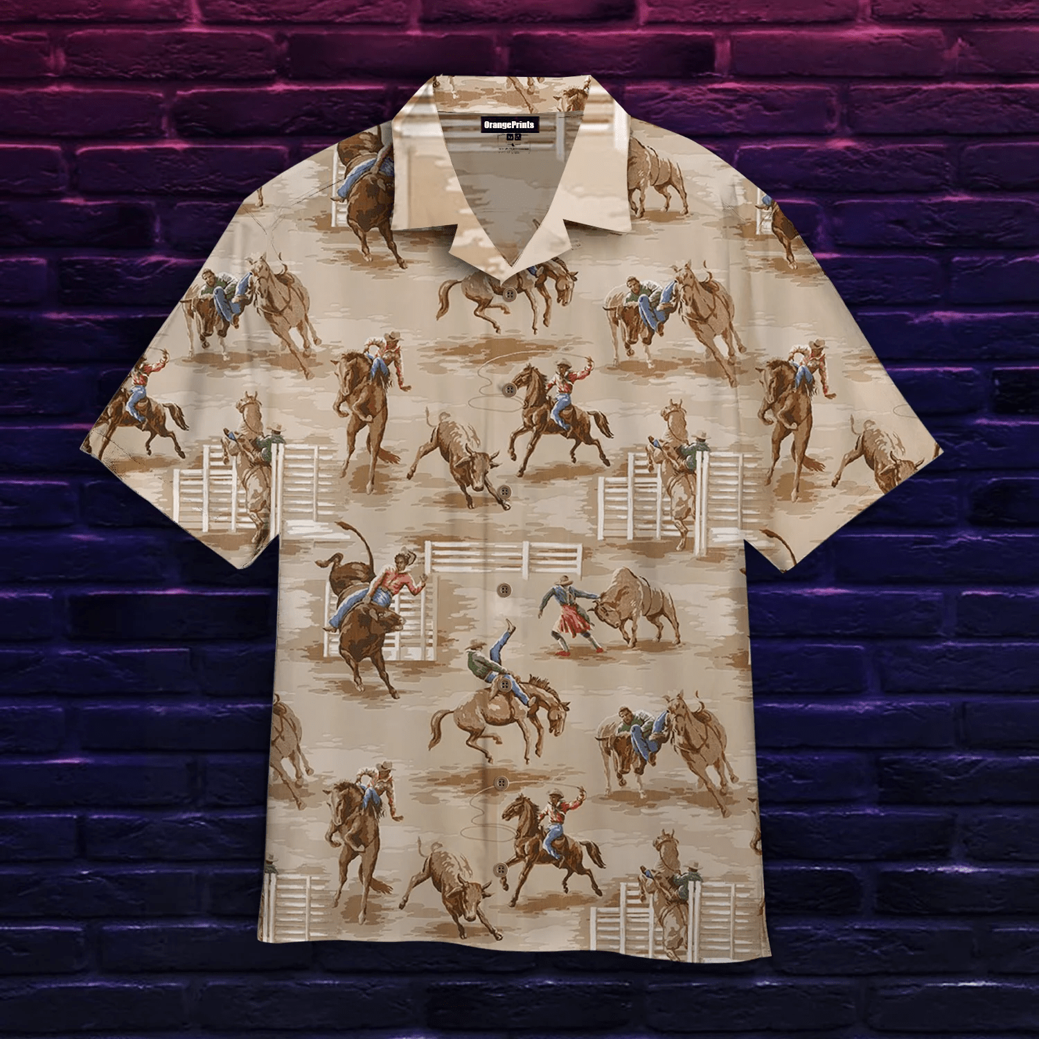 Vintage Cowboy Trendy Hawaiian Shirt Vintage Cowboy Trendy Hawaiian Shirt