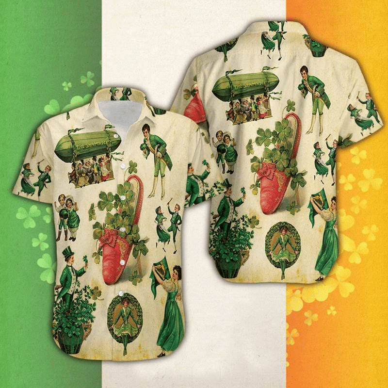 Vintage Girl Irish Patrick’s Day Hawaiian Shirts Aloha Hawaii Shirt Aloha Shirt For Summer