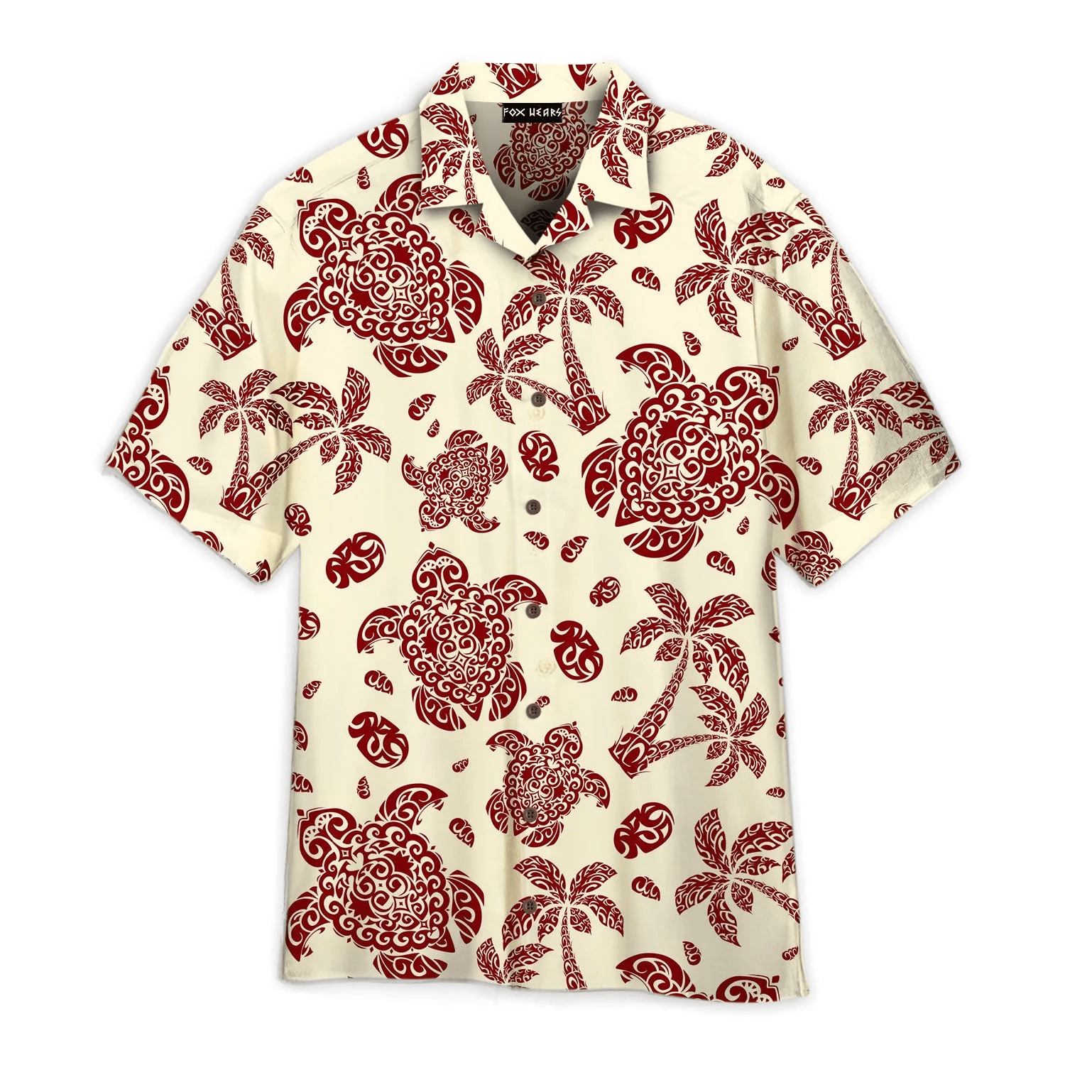 Vintage Hawaii Turtle Tattoo Aloha Trendy Hawaiian Shirts