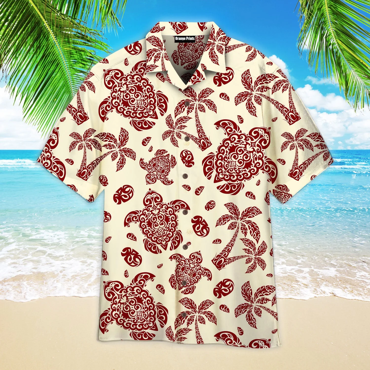 Vintage Hawaii Turtle Tattoo Aloha Trendy Hawaiian Shirts