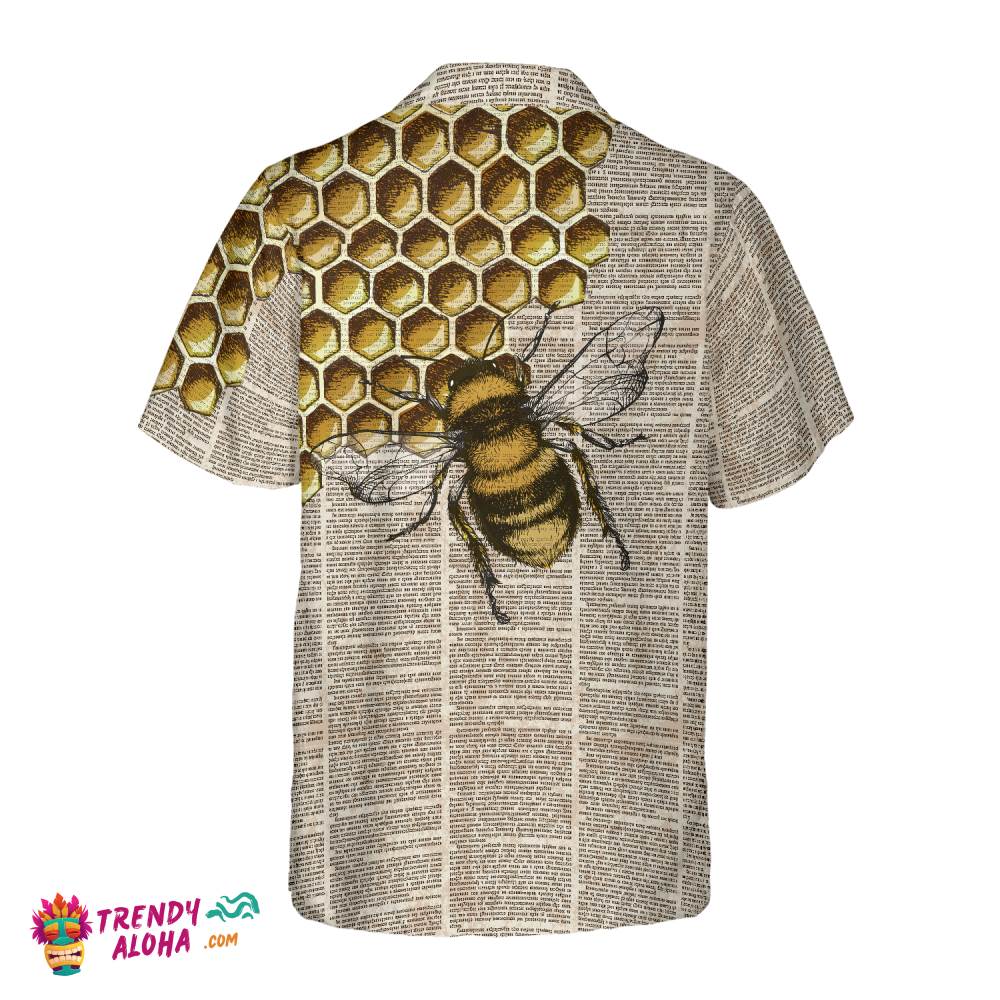 Vintage Honey Bee Hawaiian Shirt