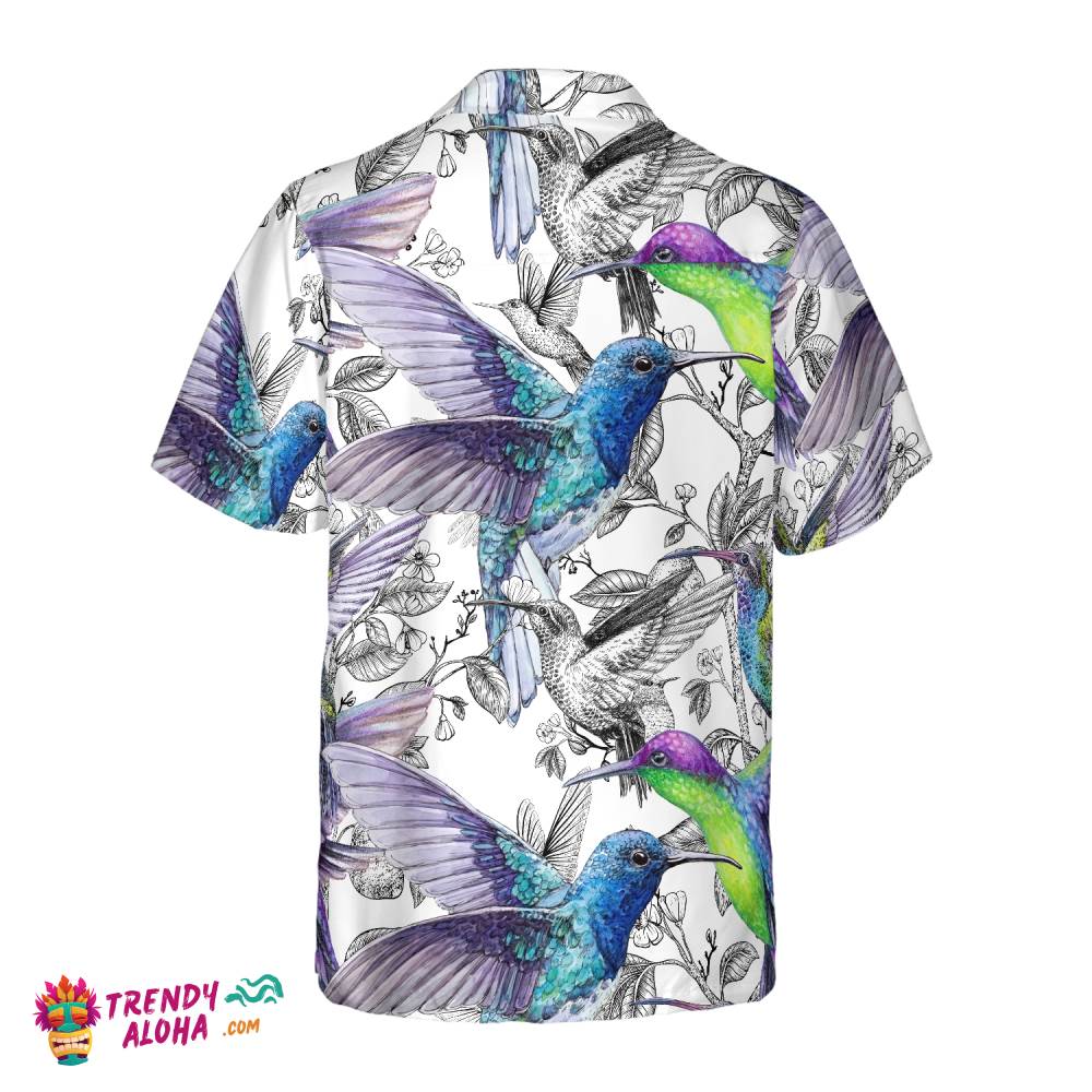 Vintage Hummingbirds Hawaiian Shirt