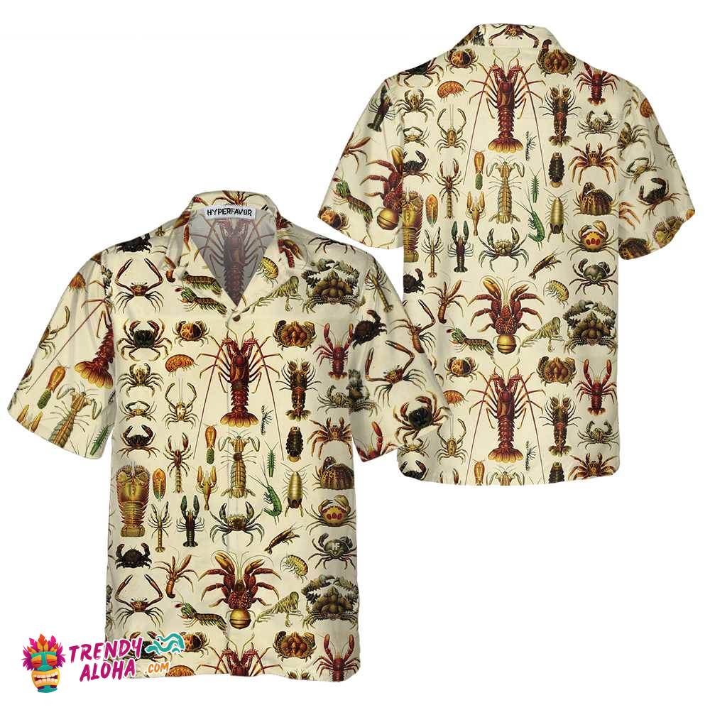Vintage Lobster And Seafood Lobster Hawaiian Shirt, Lobster Shirt For Men & Women, Cool Gift For Lobster Lover Vintage Lobster And Seafood Lobster Hawaiian Shirt, Lobster Shirt For Men & Women, Cool Gift For Lobster Lover