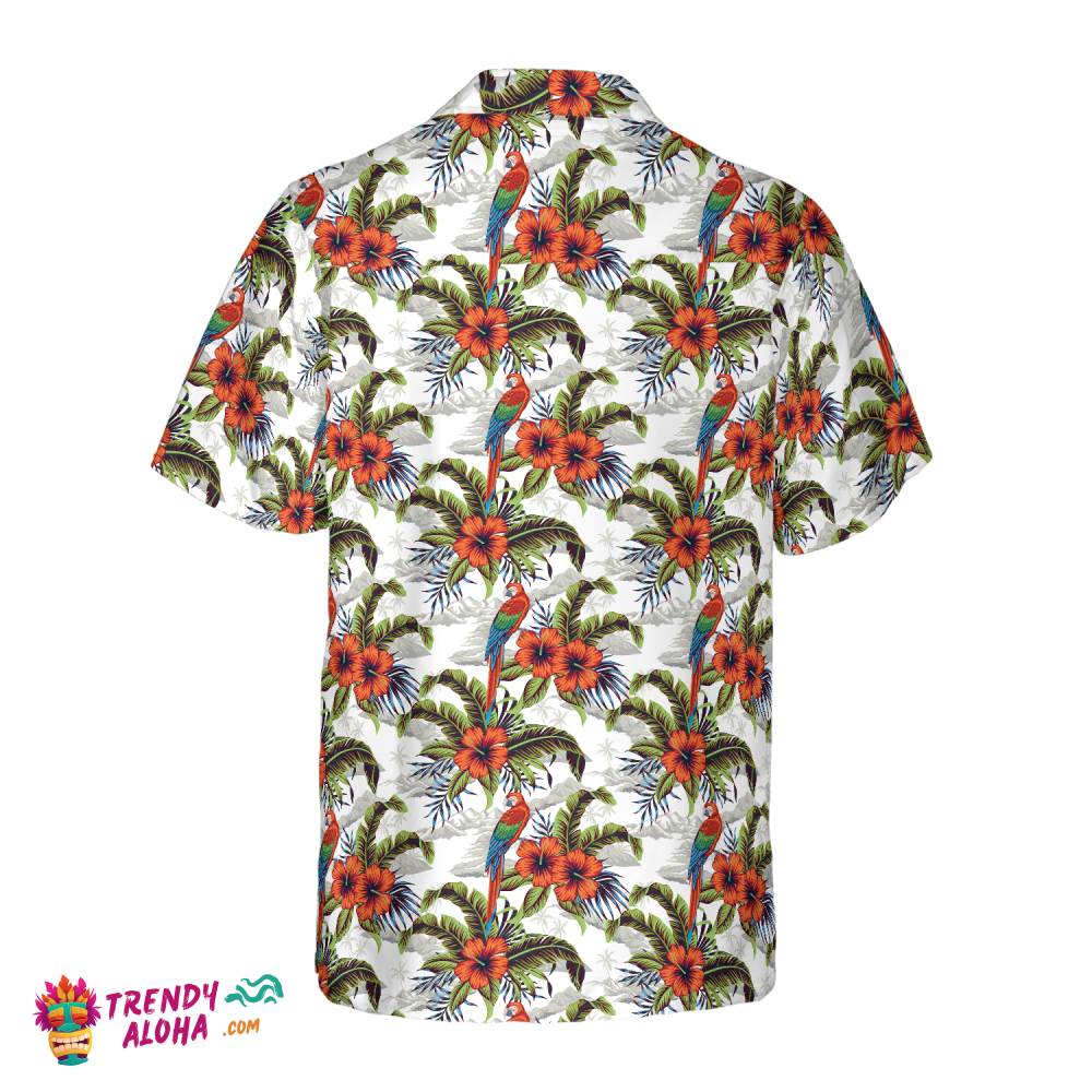 Vintage Macaw Parrot Island Hawaiian Shirt