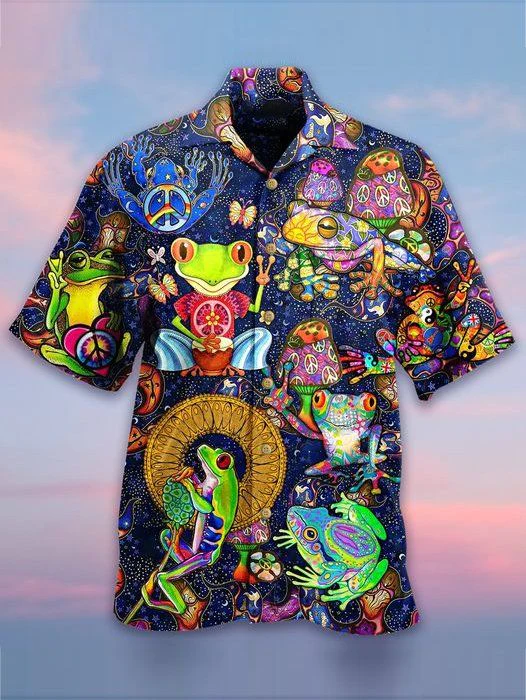 Vintage Mushrooms Trendy Hawaiian Shirt