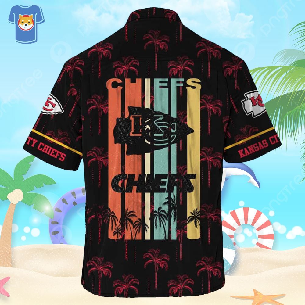 Vintage NFL Kansas City Chiefs Hawaiian Shirt Summer Beach Gift