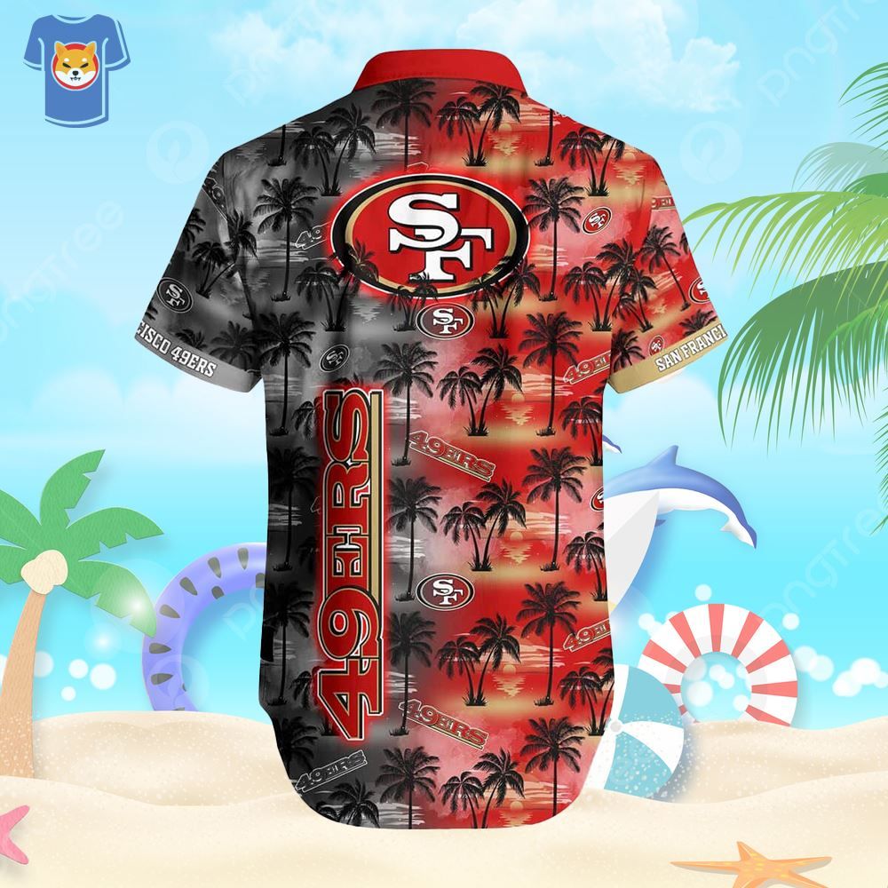 Vintage NFL San Francisco 49Ers Hawaiian Shirt Beach Vacation Gift