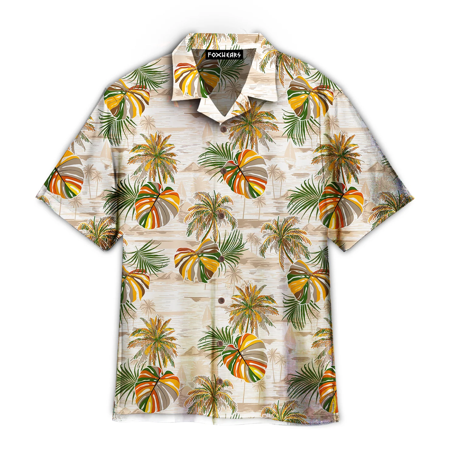 Vintage Palm Leaves Island Trendy Hawaiian Shirt Vintage Palm Leaves Island Trendy Hawaiian Shirt