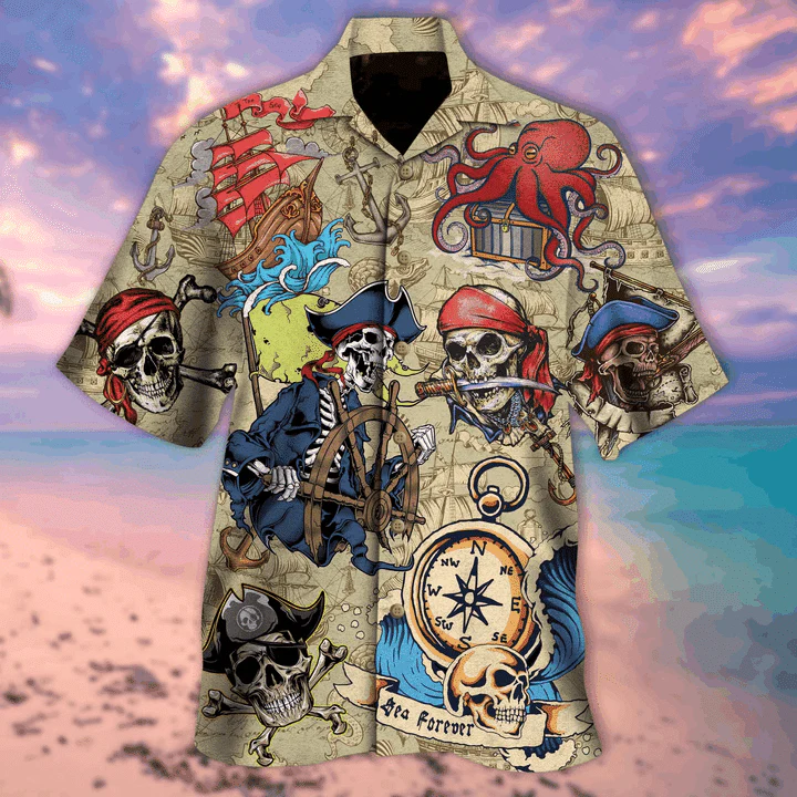 Vintage Skull Trendy Hawaiian Shirt