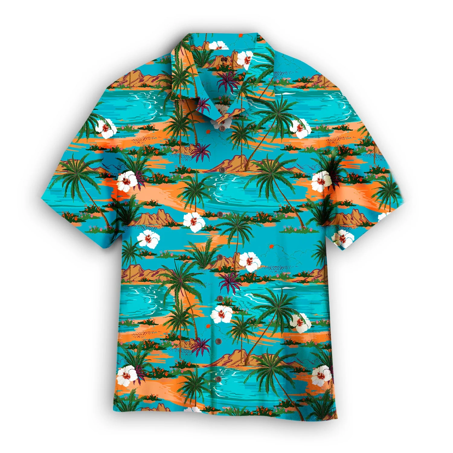 Vintage Summer Hawaii Palm Tree Island Trendy Hawaiian Shirt Vintage Summer Hawaii Palm Tree Island Trendy Hawaiian Shirt
