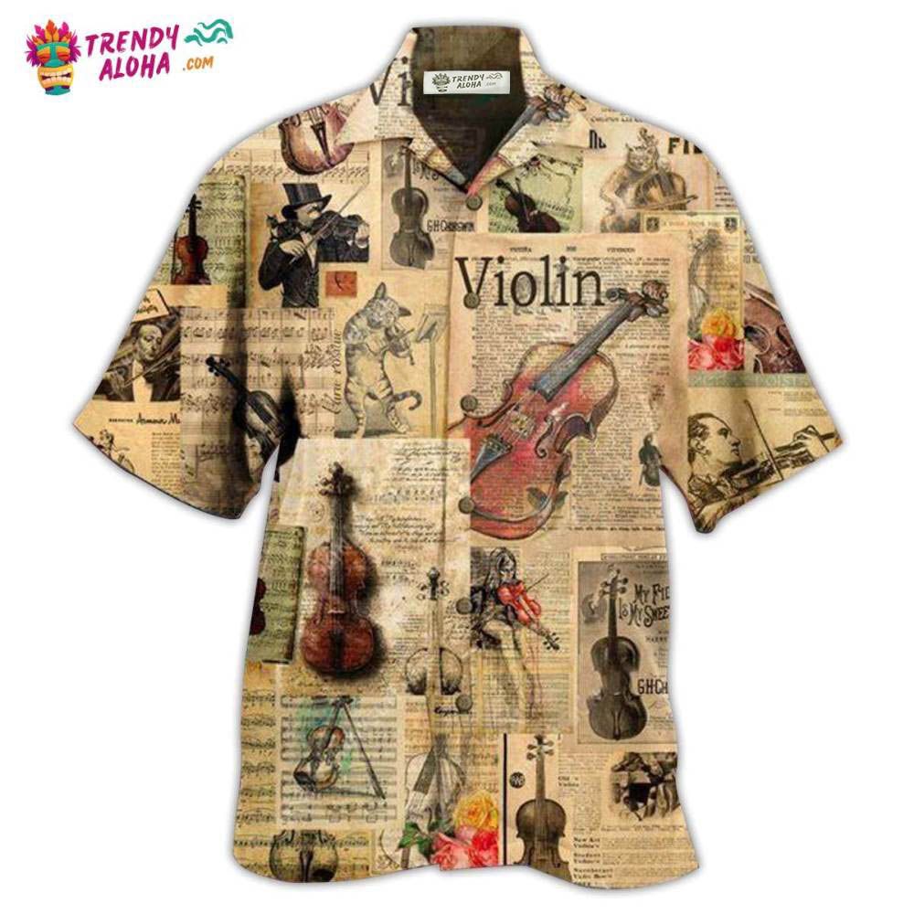 Violin Love Life Style Vintage Style Hawaiian Shirt – Trendy Aloha Violin Love Life Style Vintage Style Hawaiian Shirt – Trendy Aloha