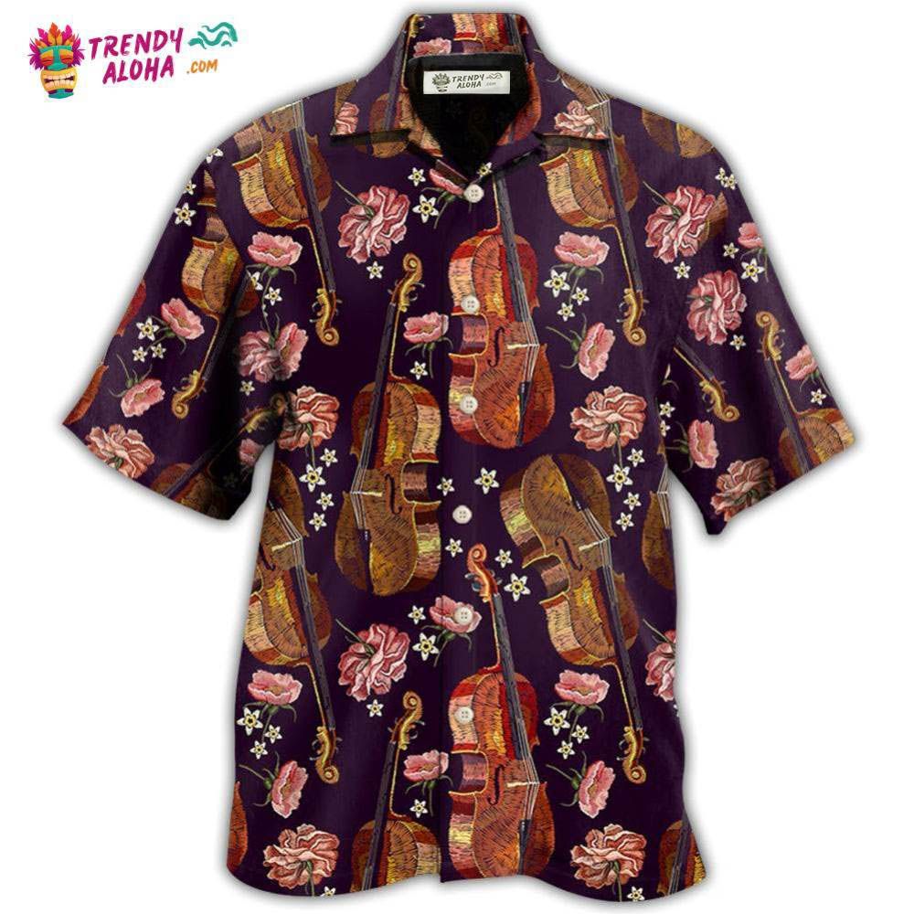Violin Music Floral Classic Hawaiian Shirt – Trendy Aloha Violin Music Floral Classic Hawaiian Shirt – Trendy Aloha