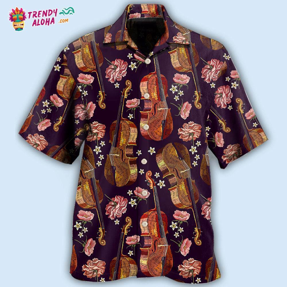 Violin Music Floral Classic Hawaiian Shirt – Trendy Aloha