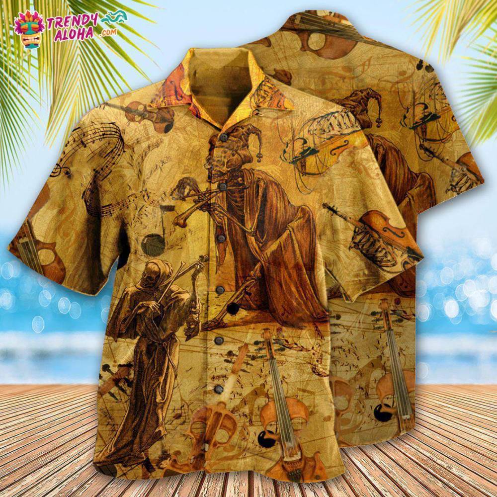 Violin Music Or Fiddle Hawaiian Shirt – Trendy Aloha