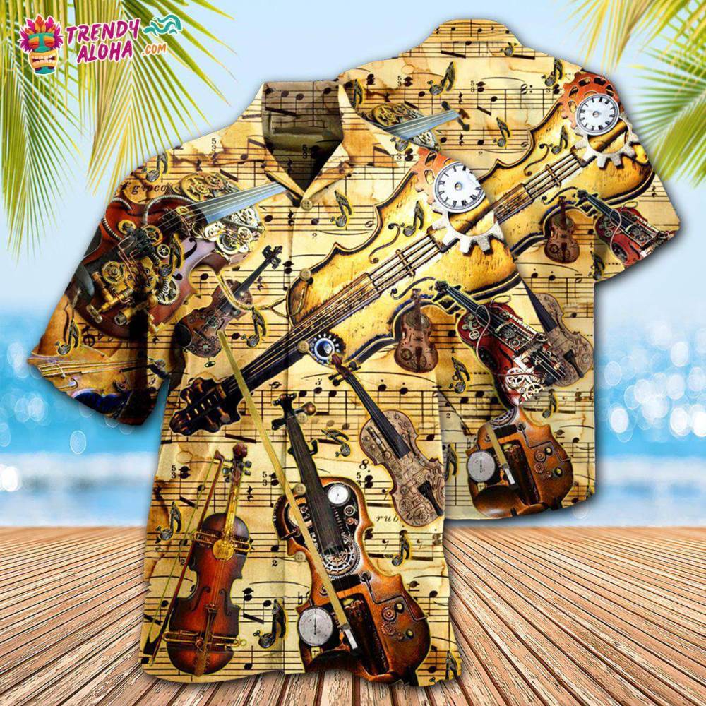Violin Music Violin Speaks Hawaiian Shirt – Trendy Aloha