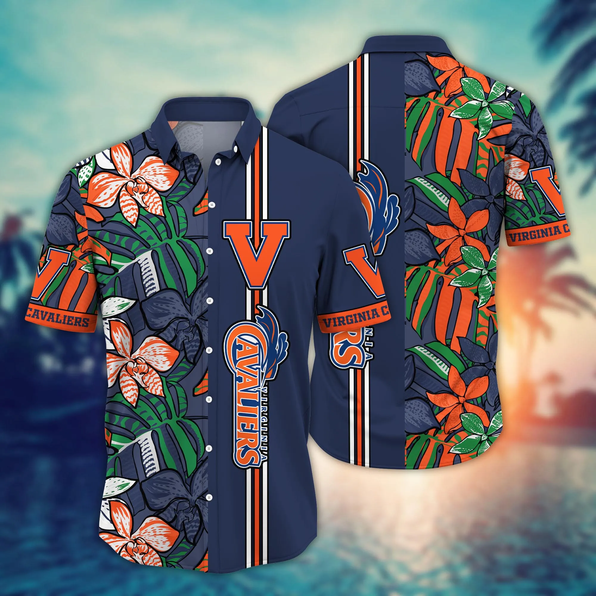 Virginia Cavaliers NCAA Hawaiian Shirt August Aloha Shirt Virginia Cavaliers NCAA Hawaiian Shirt August Aloha Shirt