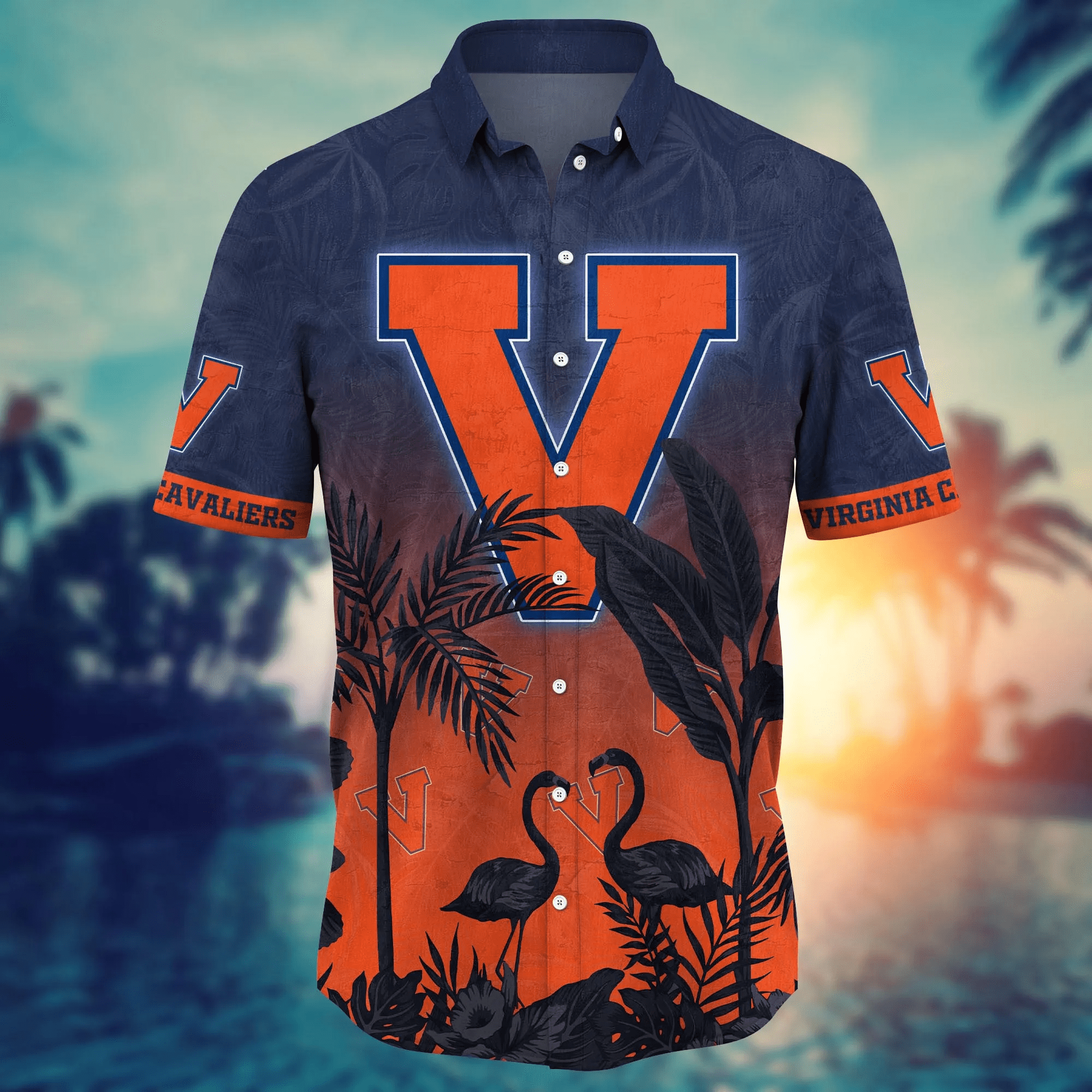 Virginia Cavaliers NCAA Hawaiian Shirt Daylighttime Aloha Shirt