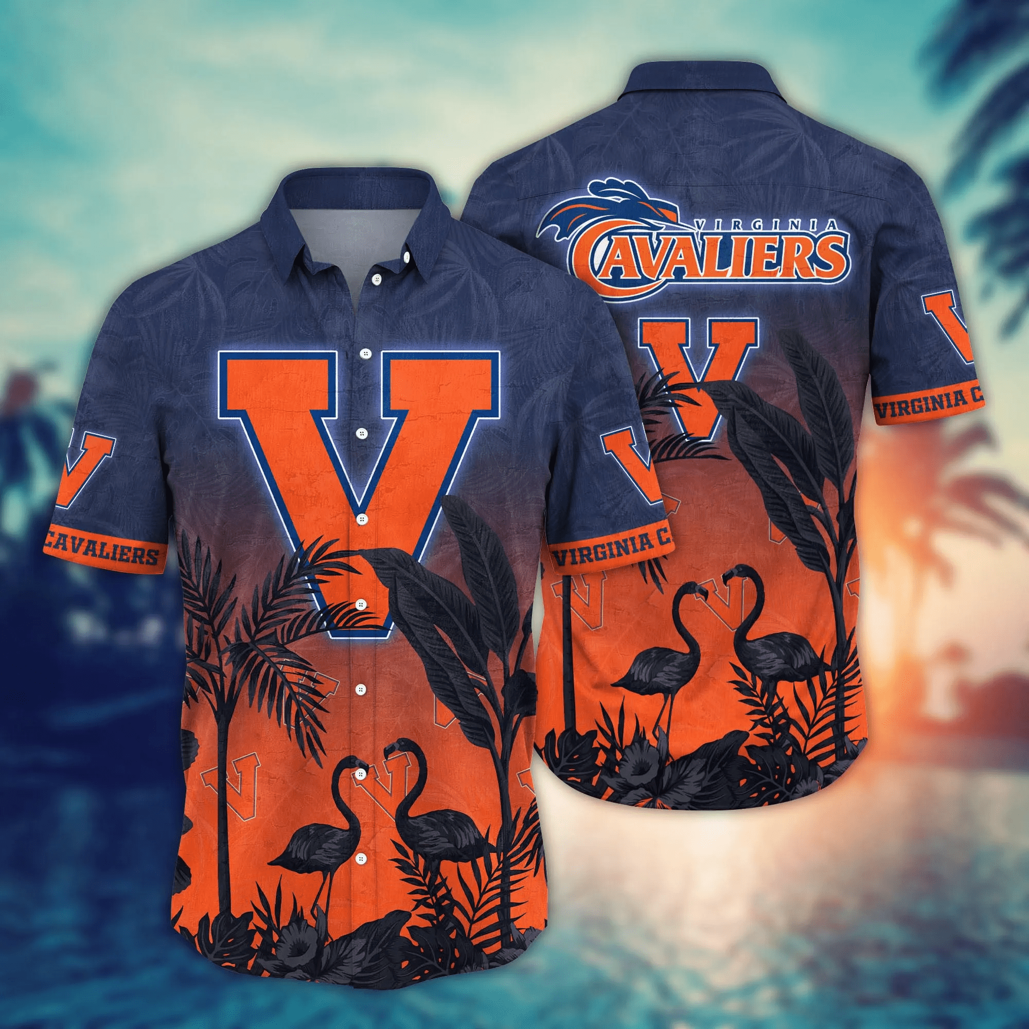 Virginia Cavaliers NCAA Hawaiian Shirt Daylighttime Aloha Shirt Virginia Cavaliers NCAA Hawaiian Shirt Daylighttime Aloha Shirt
