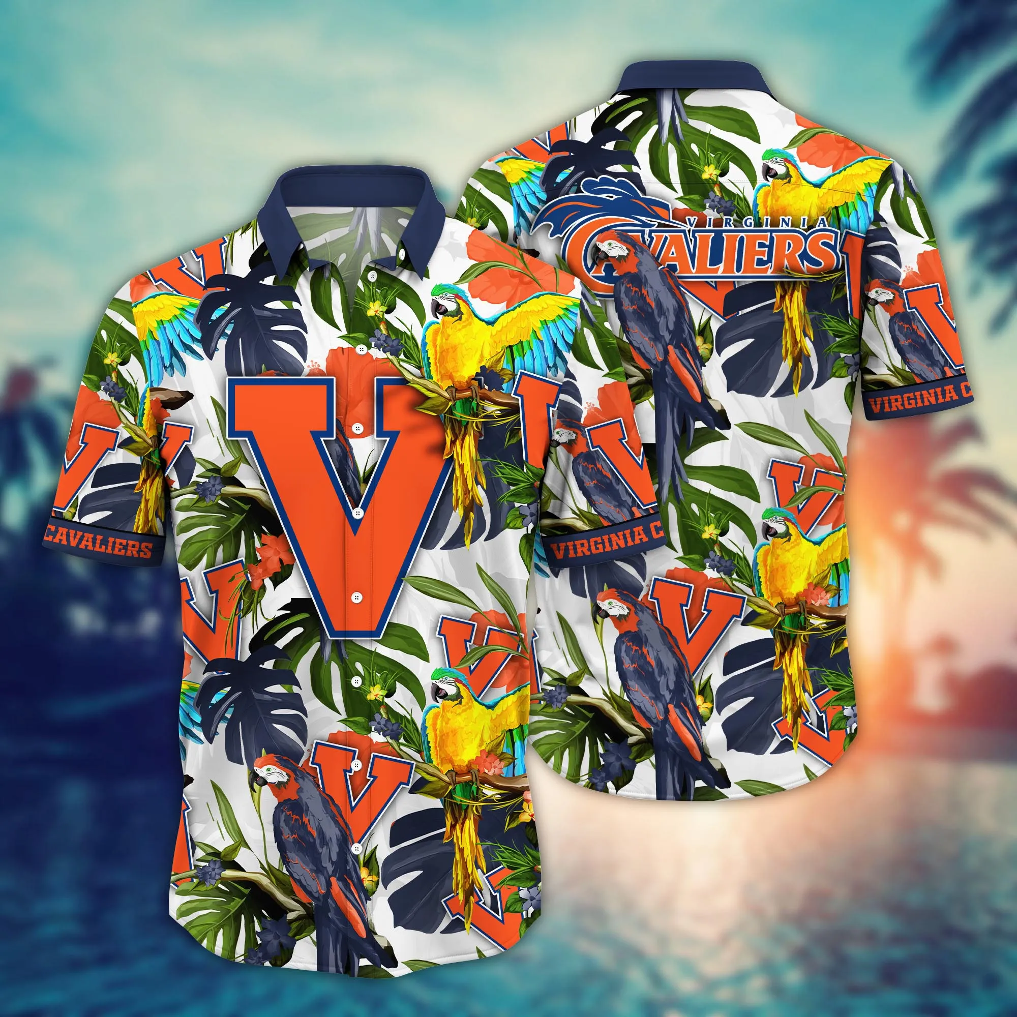 Virginia Cavaliers NCAA Hawaiian Shirt Junetime Aloha Shirt Virginia Cavaliers NCAA Hawaiian Shirt Junetime Aloha Shirt