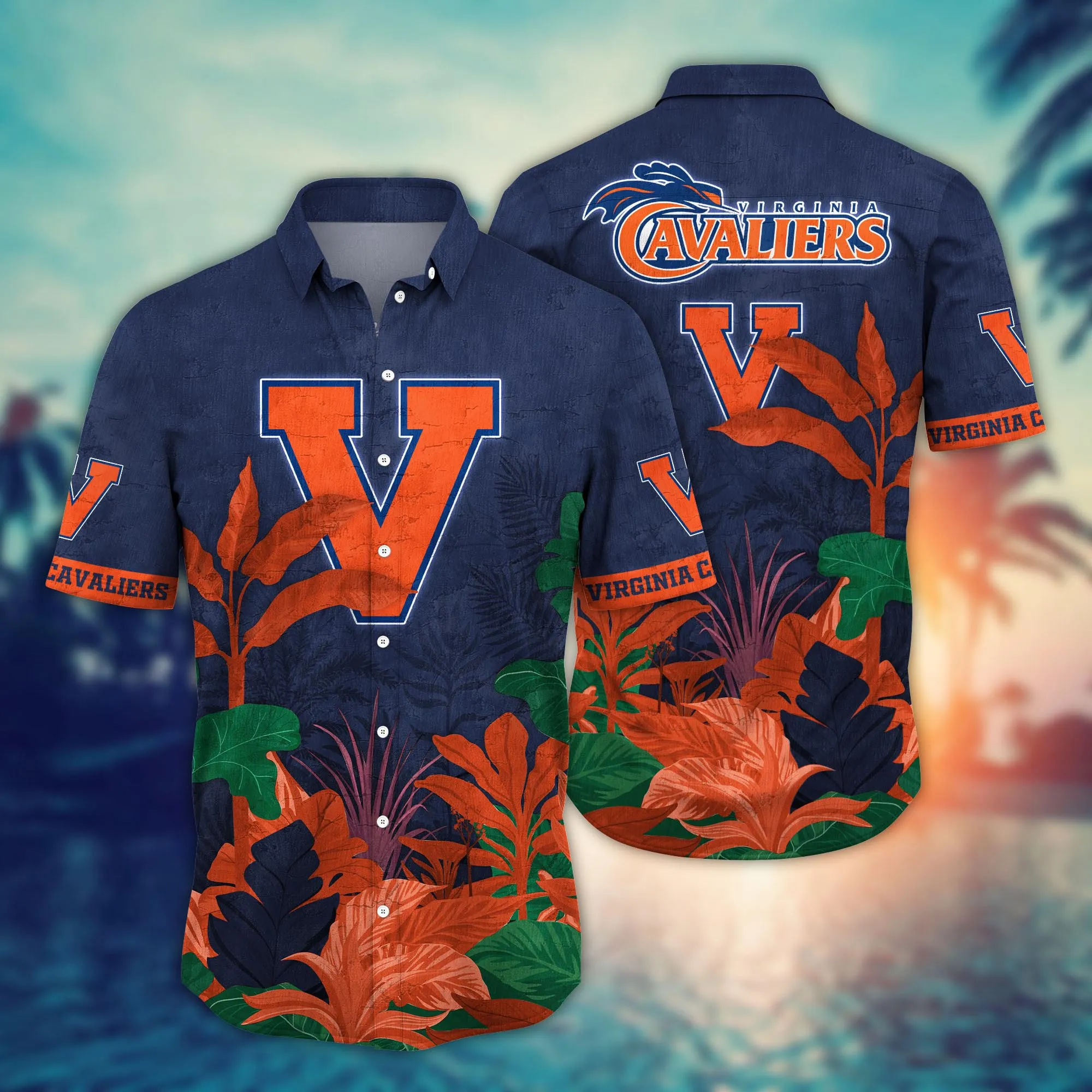 Virginia Cavaliers NCAA Hawaiian Shirt Summery Footie Shirts Virginia Cavaliers NCAA Hawaiian Shirt Summery Footie Shirts