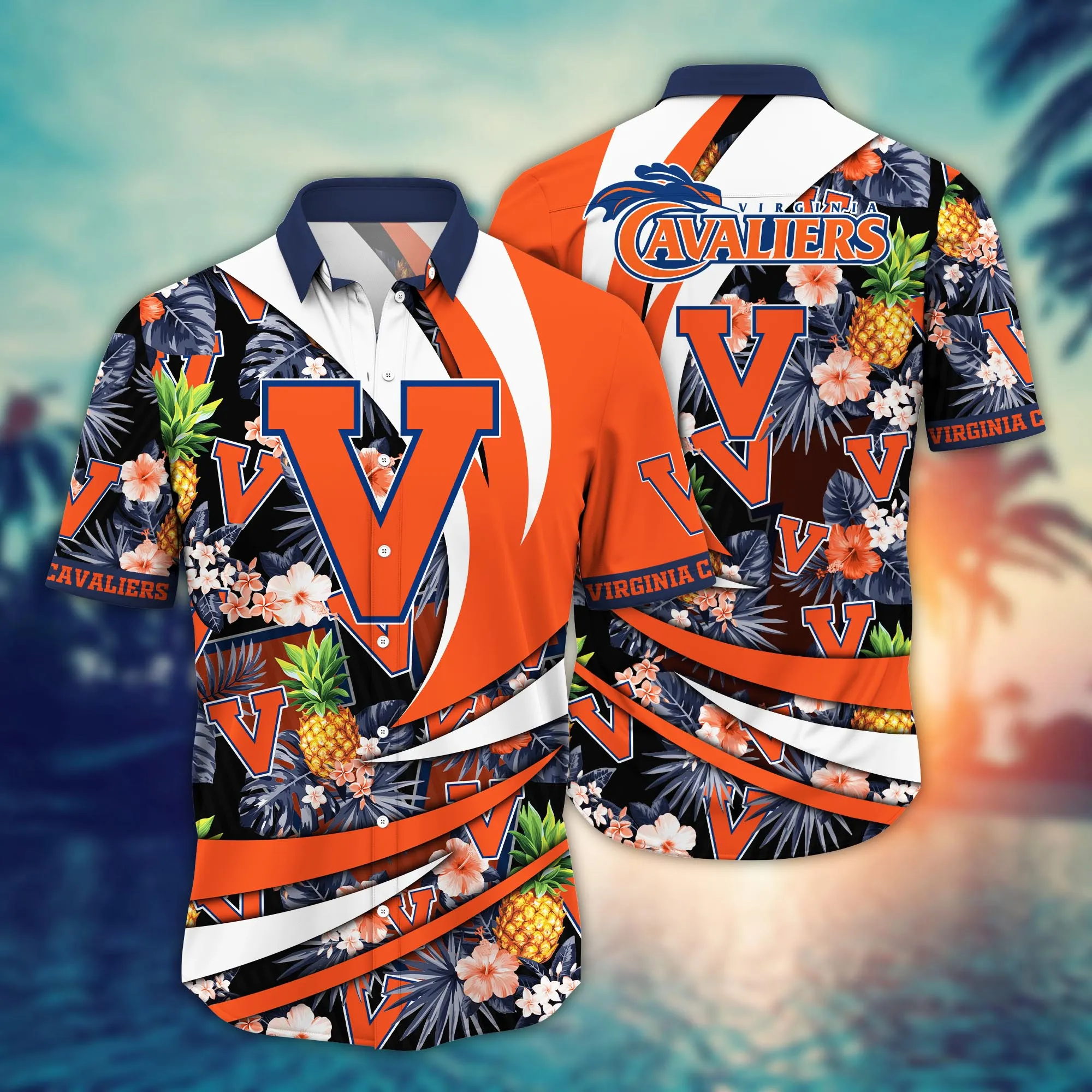 Virginia Cavaliers NCAA Hawaiian Shirt Summery League Game Shirts Virginia Cavaliers NCAA Hawaiian Shirt Summery League Game Shirts
