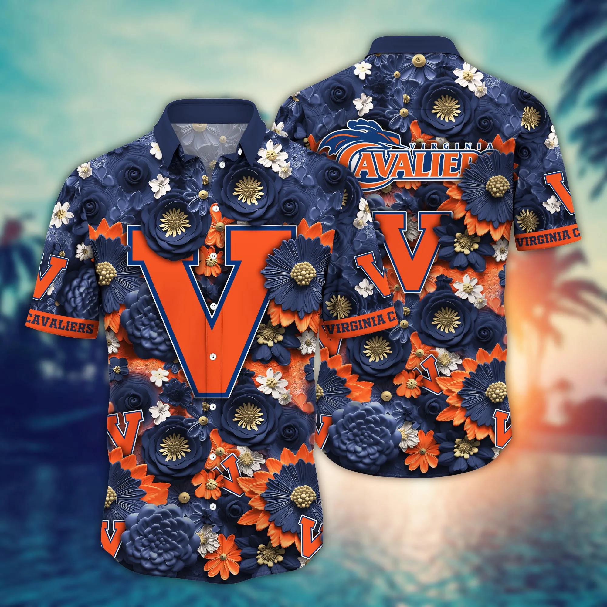 Virginia Cavaliers NCAA Hawaiian Shirt Trending For This Summer Customize Shirt Any Team