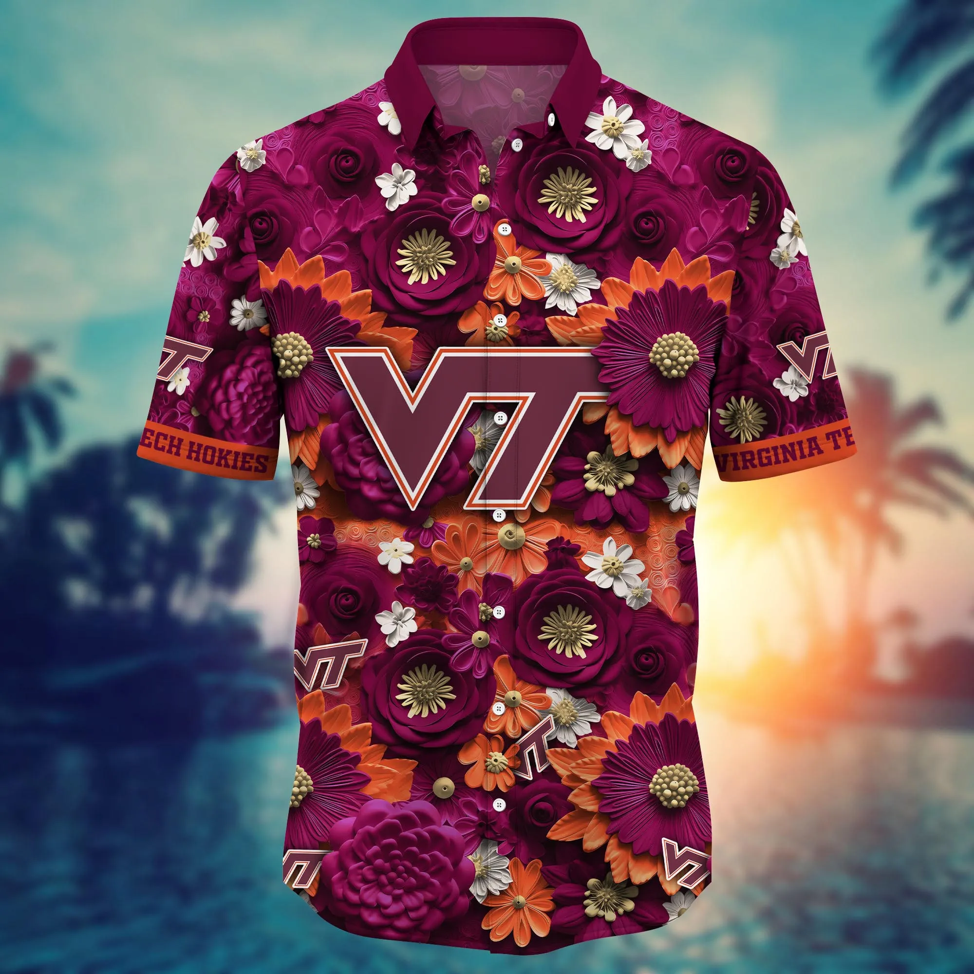 Virginia Tech Hokies NCAA Hawaiian Shirt Trending For This Summer Customize Shirt Any Team