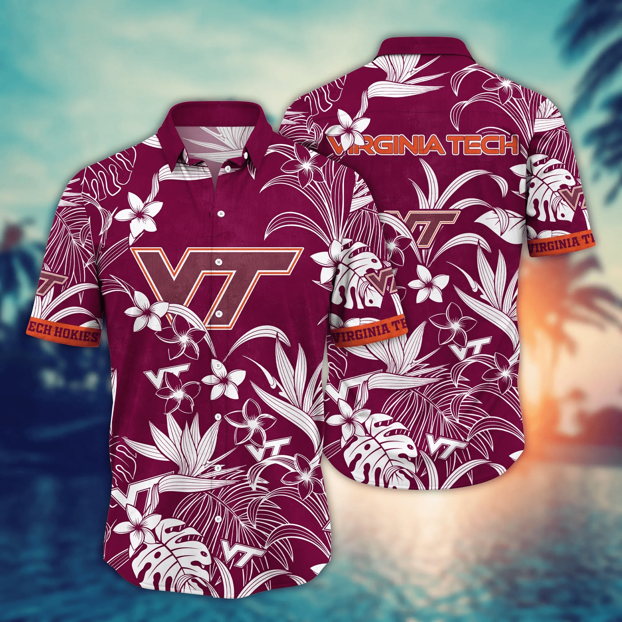 Virginia Tech Hokies NCAA Hawaiian Shirt Warmthtime Aloha Shirt Virginia Tech Hokies NCAA Hawaiian Shirt Warmthtime Aloha Shirt