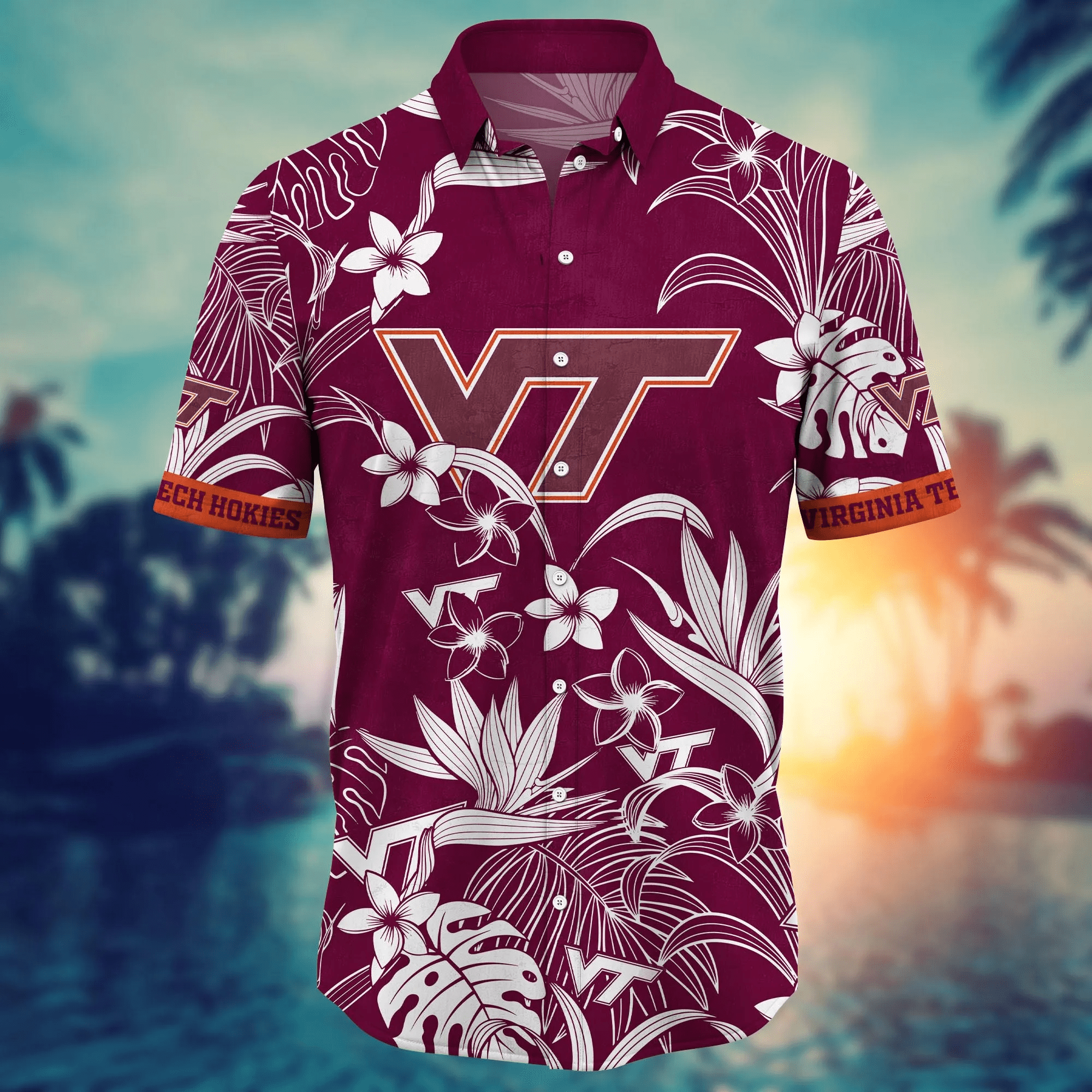 Virginia Tech Hokies NCAA Hawaiian Shirt Warmthtime Aloha Shirt