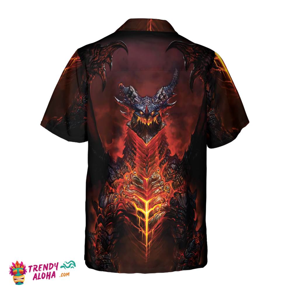 Volcanic Dragon Chest Hawaiian Shirt